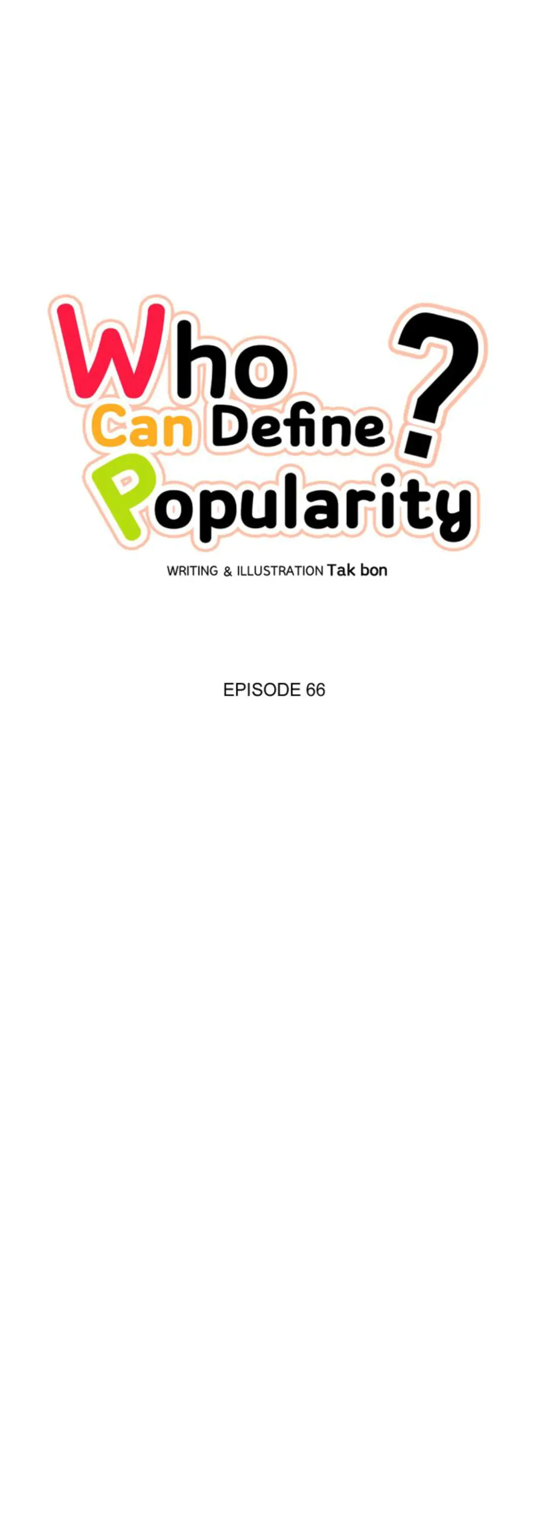 Who Can Define Popularity? Chapter 66 page 1 - 