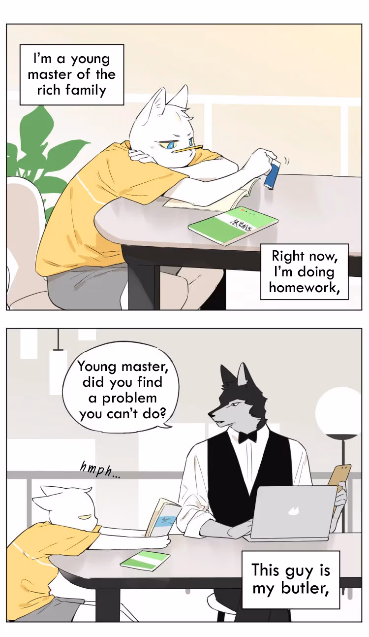 Wolf Butler and His Cat Master Chapter 12 page 1 - 