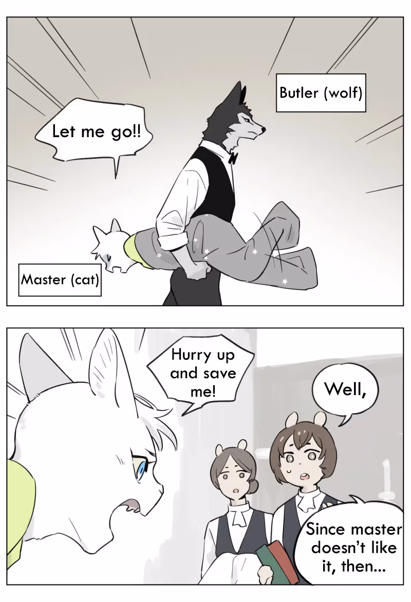 Wolf Butler and His Cat Master Chapter 3 page 2 - 