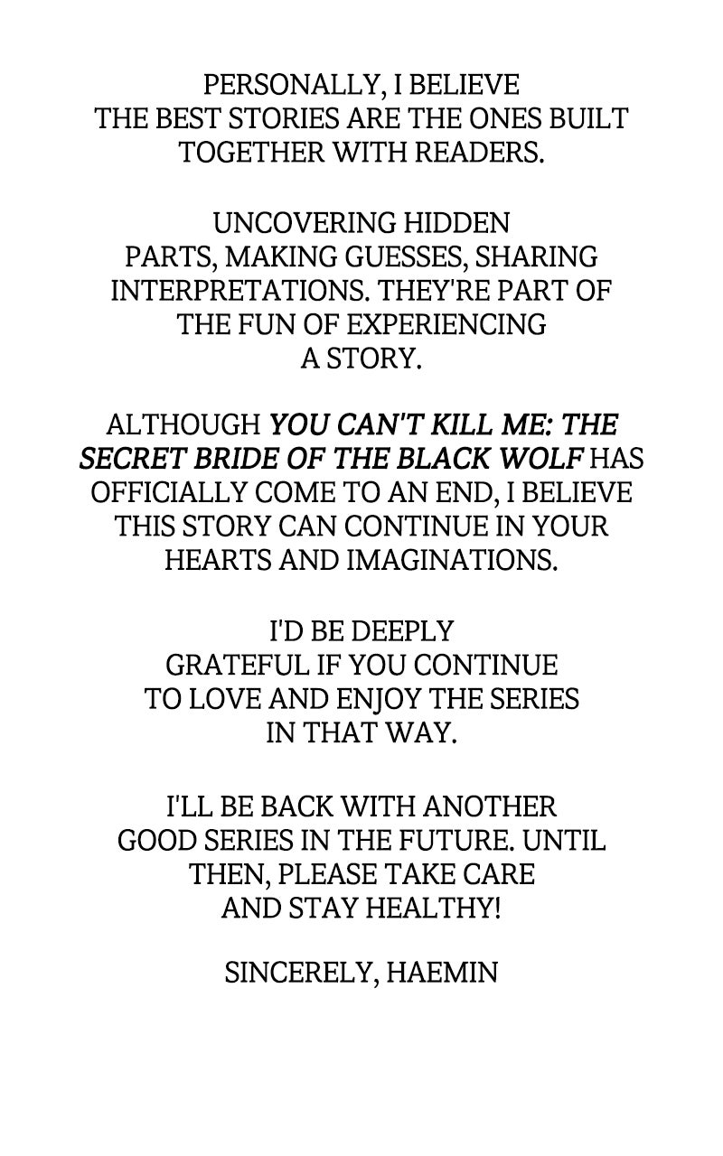 You Can’t Kill Me: The Secret Bride of the Black Wolf (S2) Episode 82 (Series Finale) page 166 - 