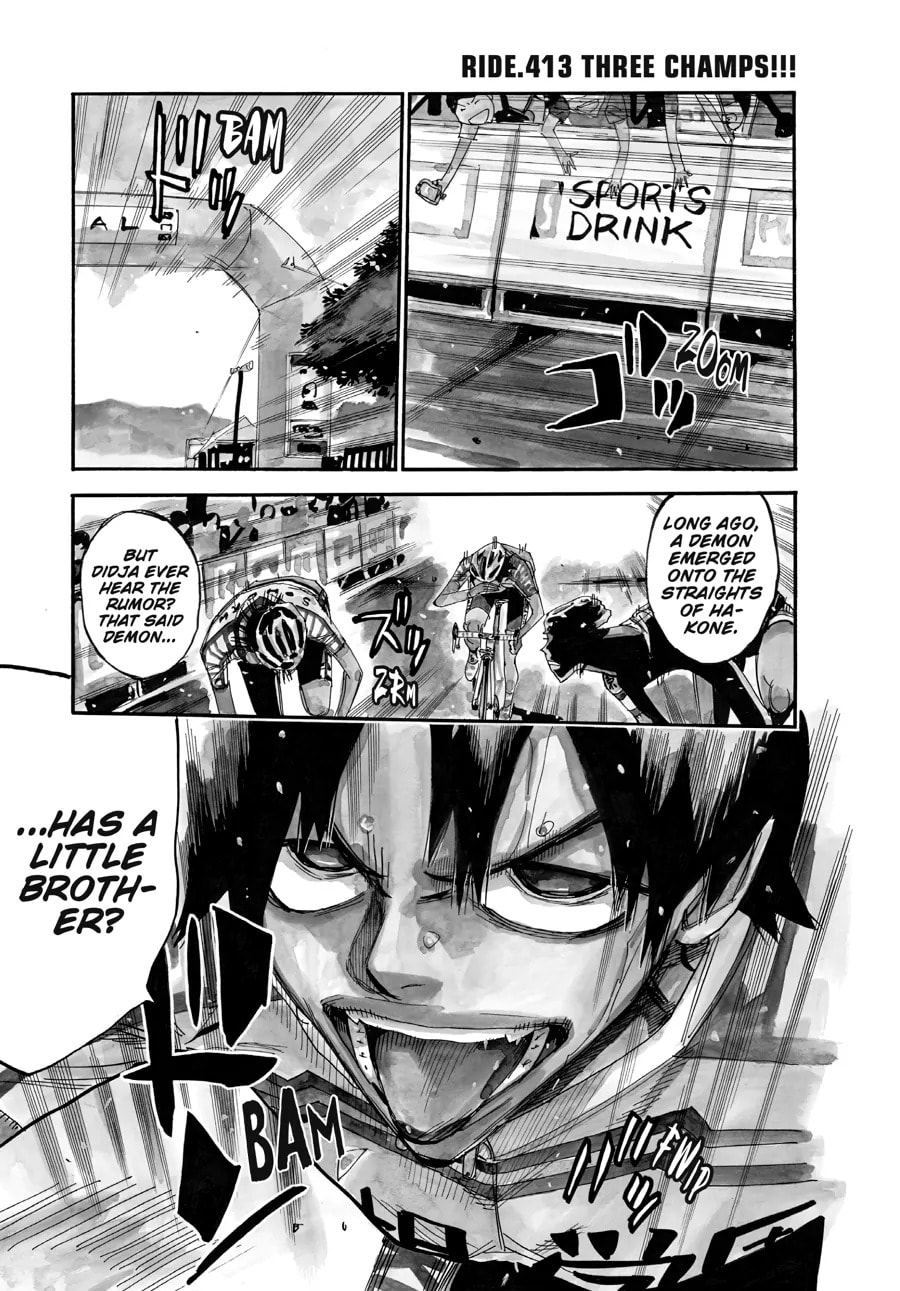 Yowamushi Pedal Chapter 413 page 1 - 