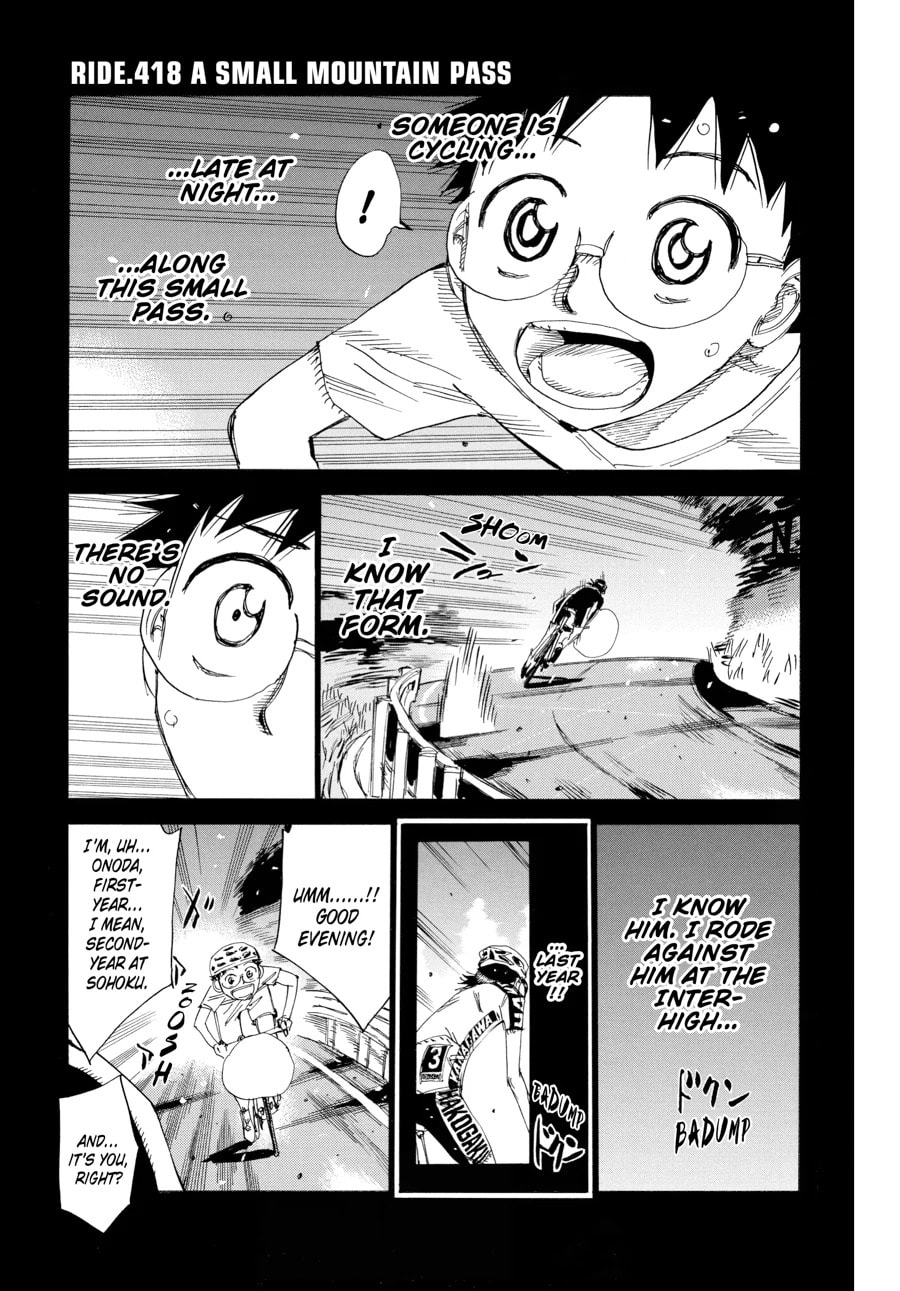 Yowamushi Pedal Chapter 418 page 1 - 