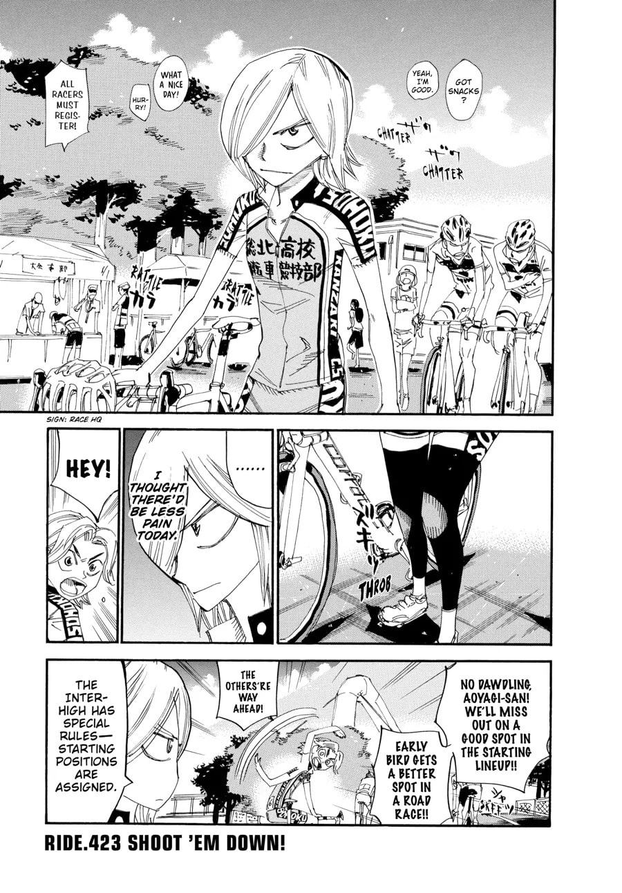 Yowamushi Pedal Chapter 423 page 1 - 