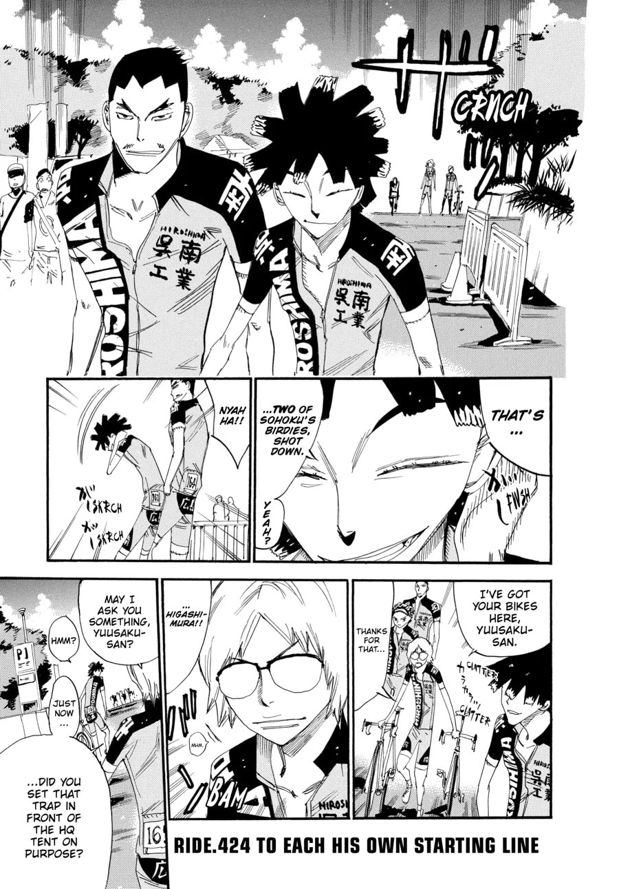 Yowamushi Pedal Chapter 424 page 1 - 