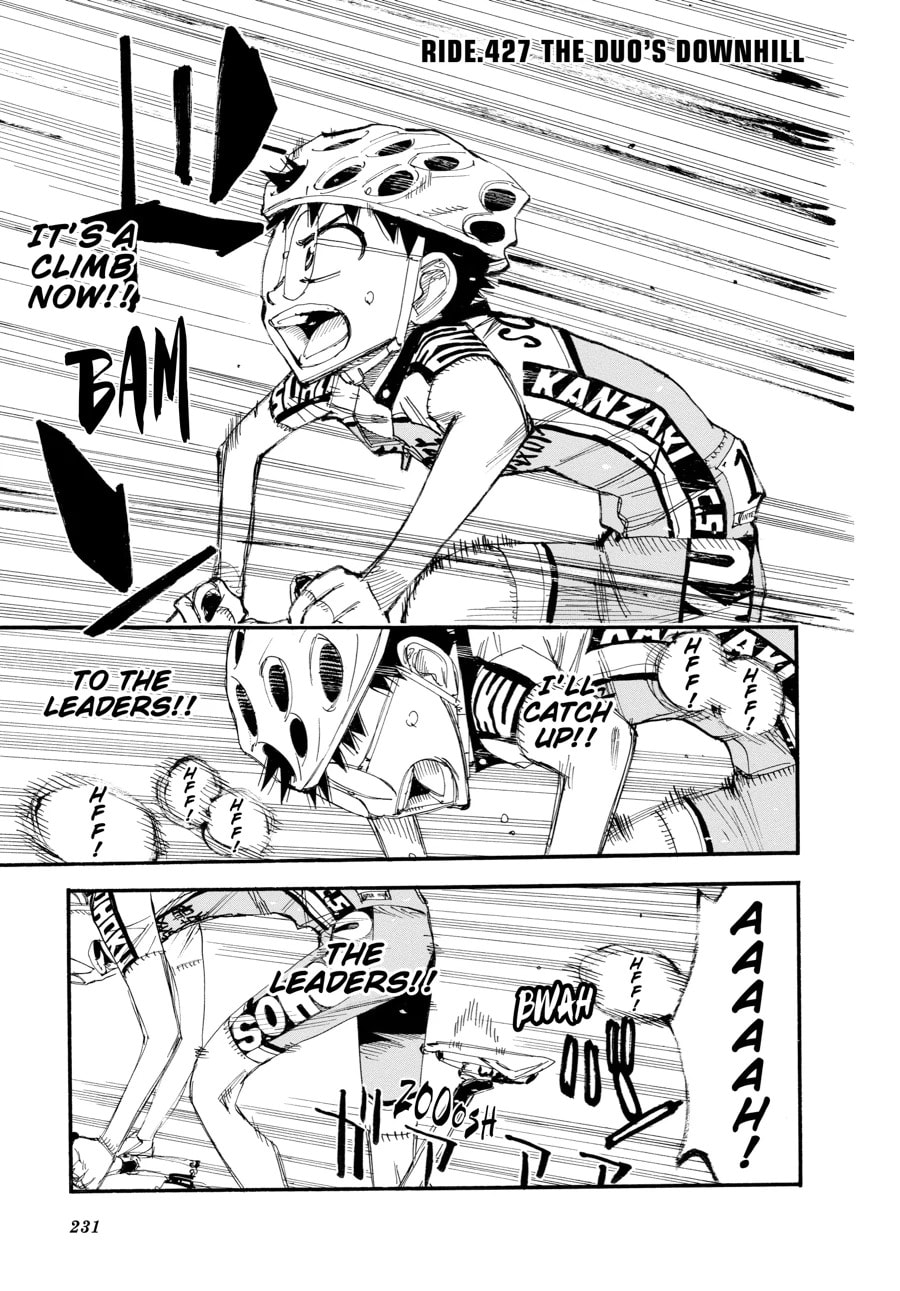 Yowamushi Pedal Chapter 427 page 1 - 