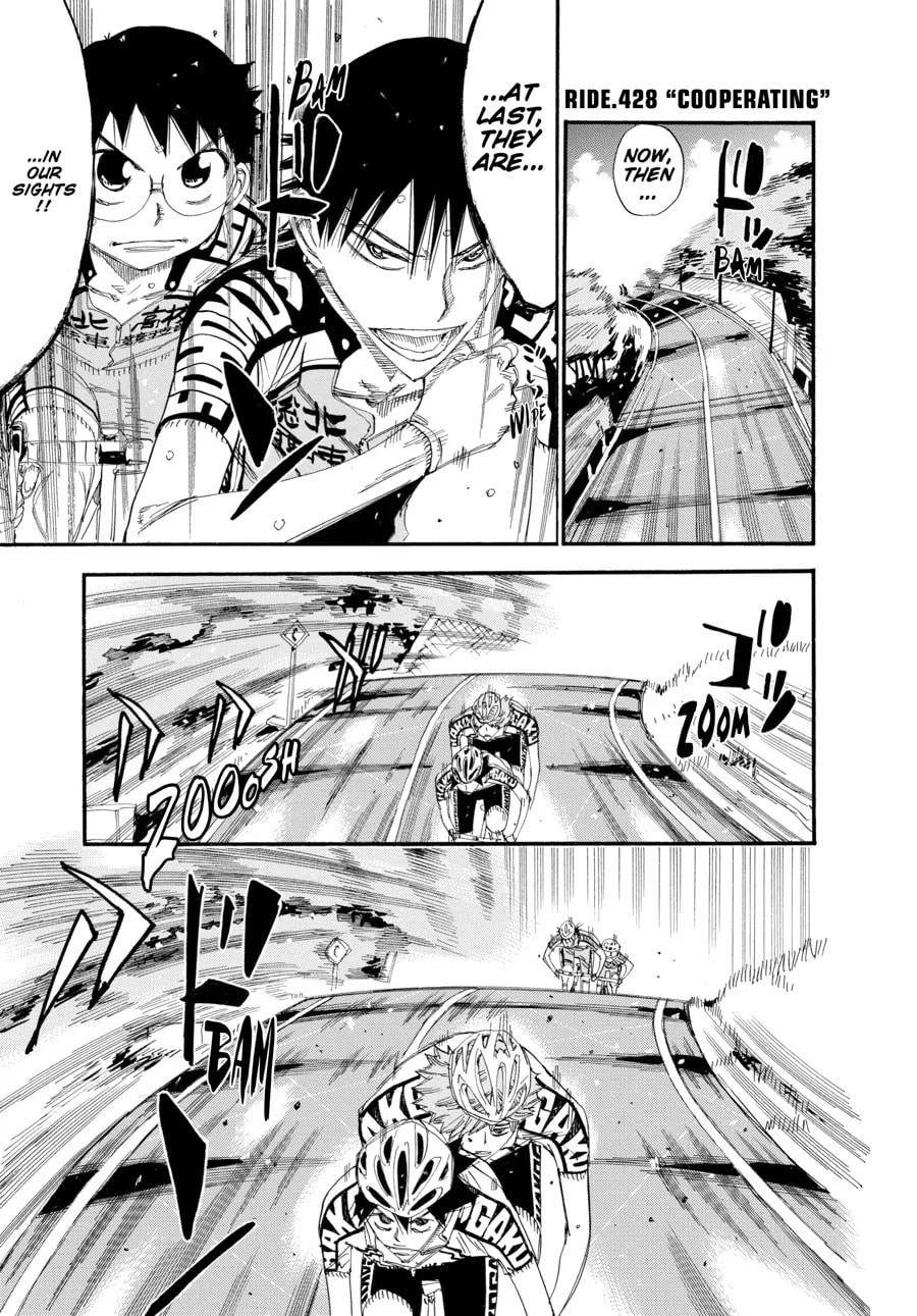 Yowamushi Pedal Chapter 428 page 1 - 