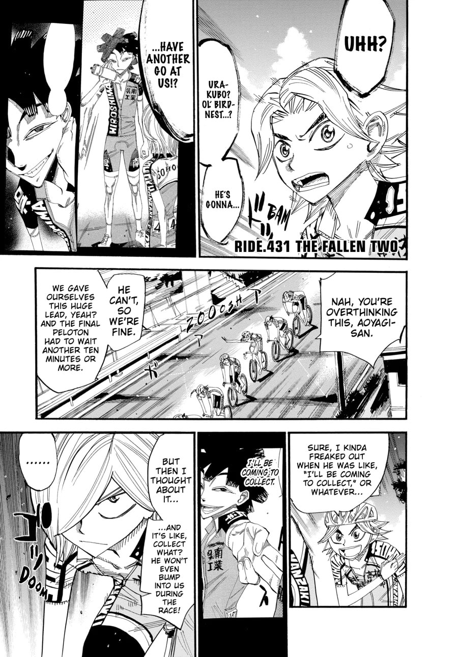 Yowamushi Pedal Chapter 431 page 1 - 