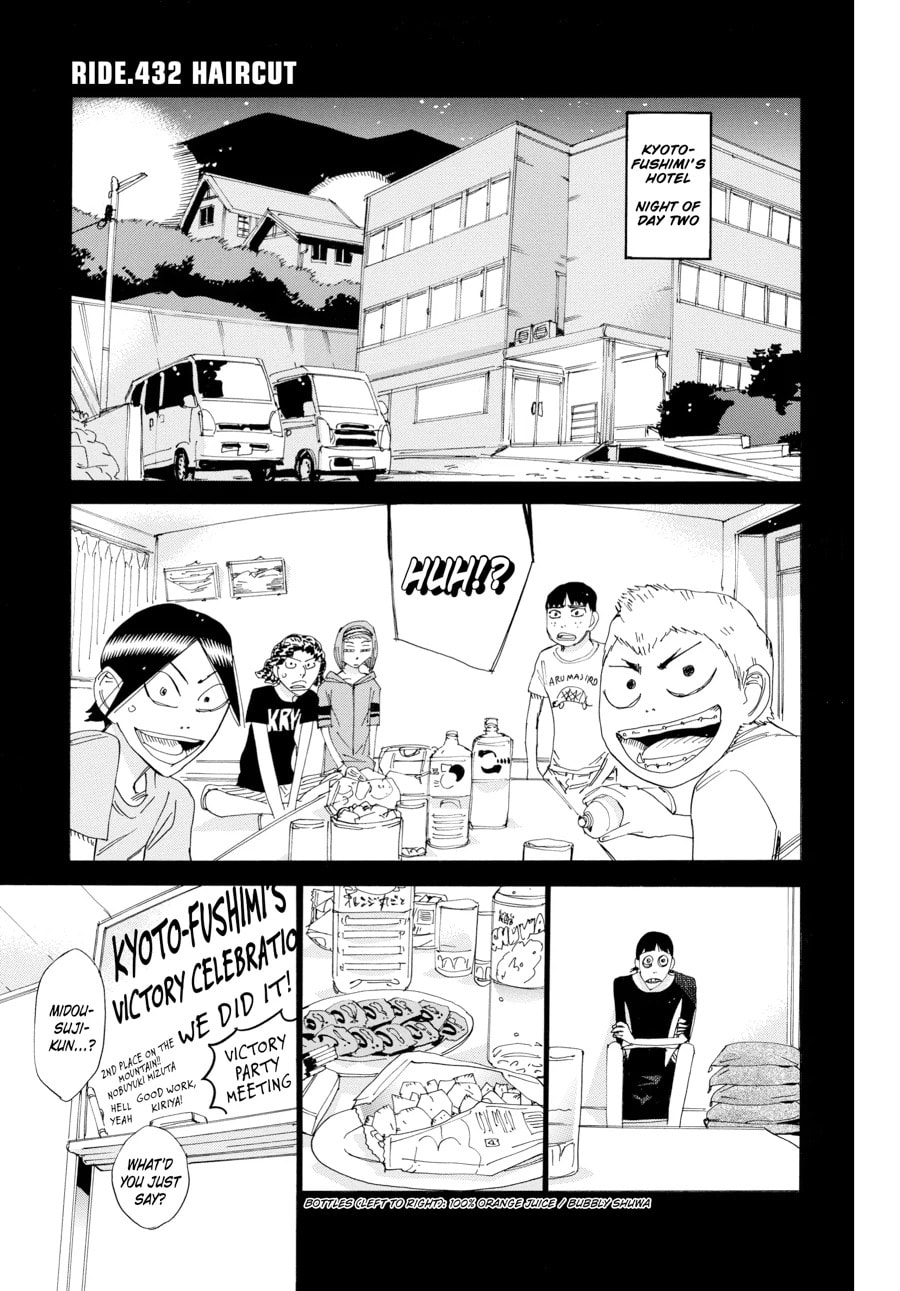 Yowamushi Pedal Chapter 432 page 1 - 