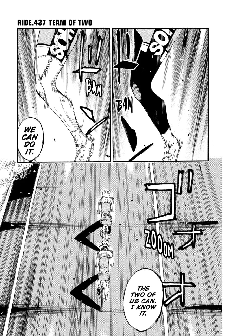 Yowamushi Pedal Chapter 437 page 1 - 