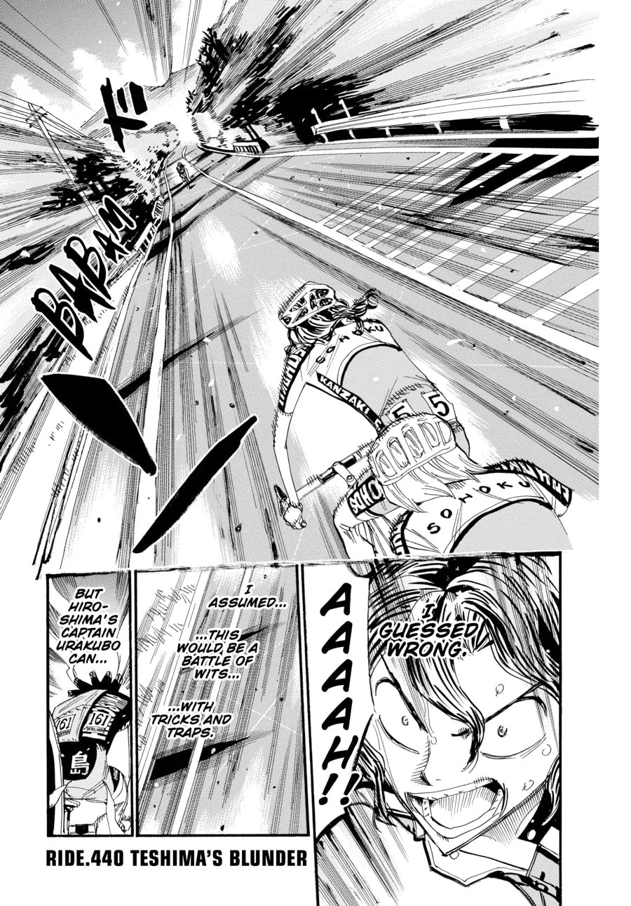 Yowamushi Pedal Chapter 440 page 1 - 