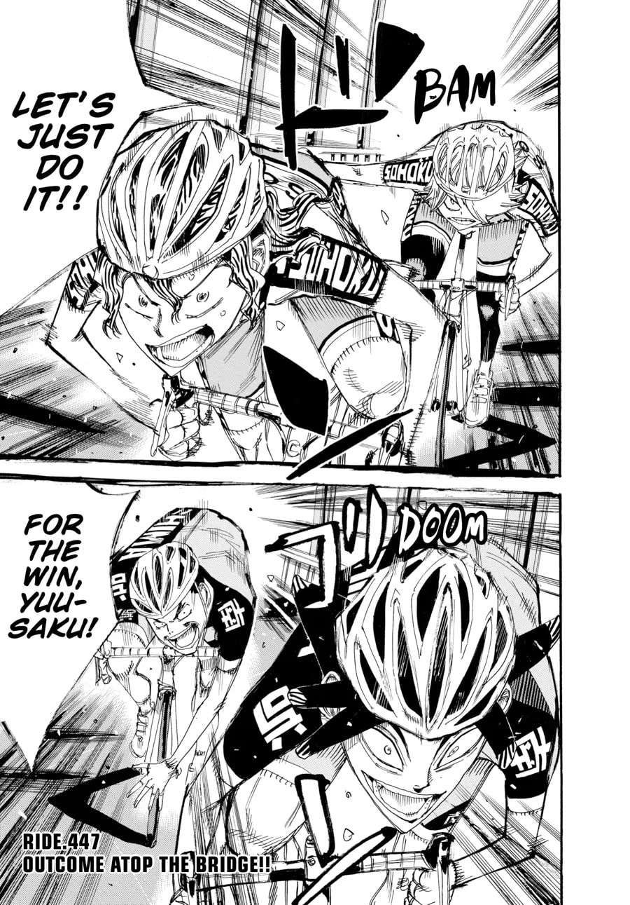 Yowamushi Pedal Chapter 447 page 1 - 