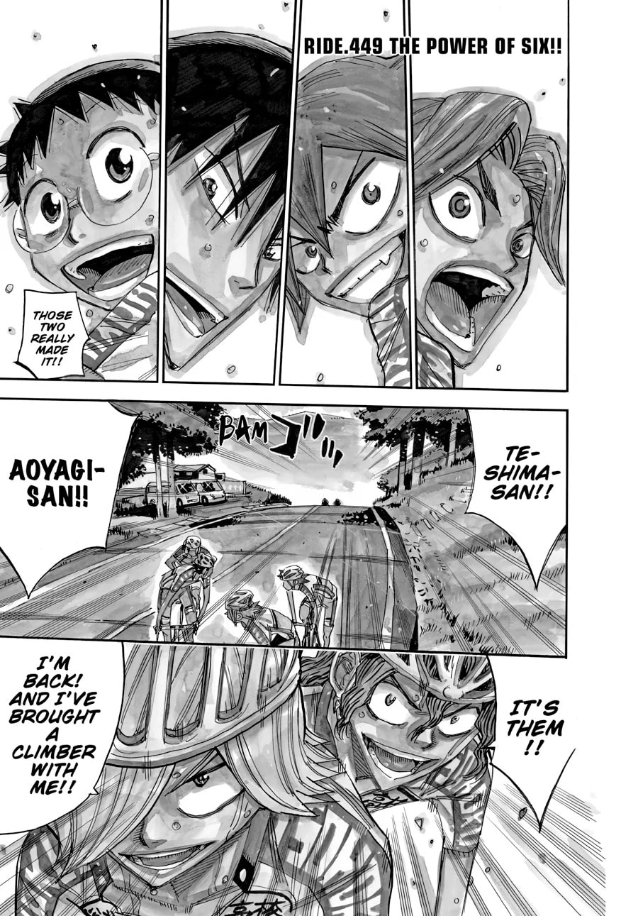 Yowamushi Pedal Chapter 449 page 1 - 