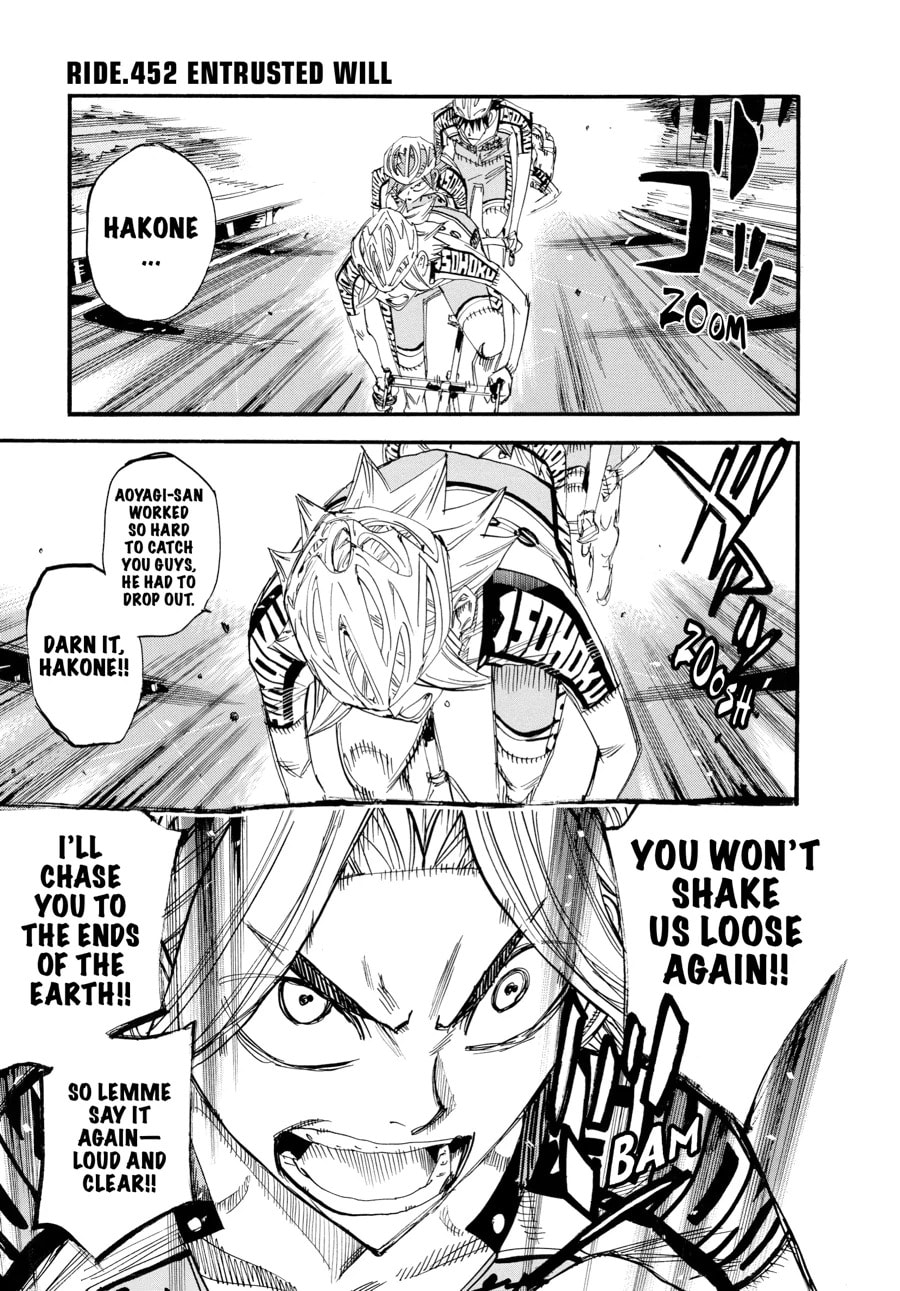 Yowamushi Pedal Chapter 452 page 1 - 