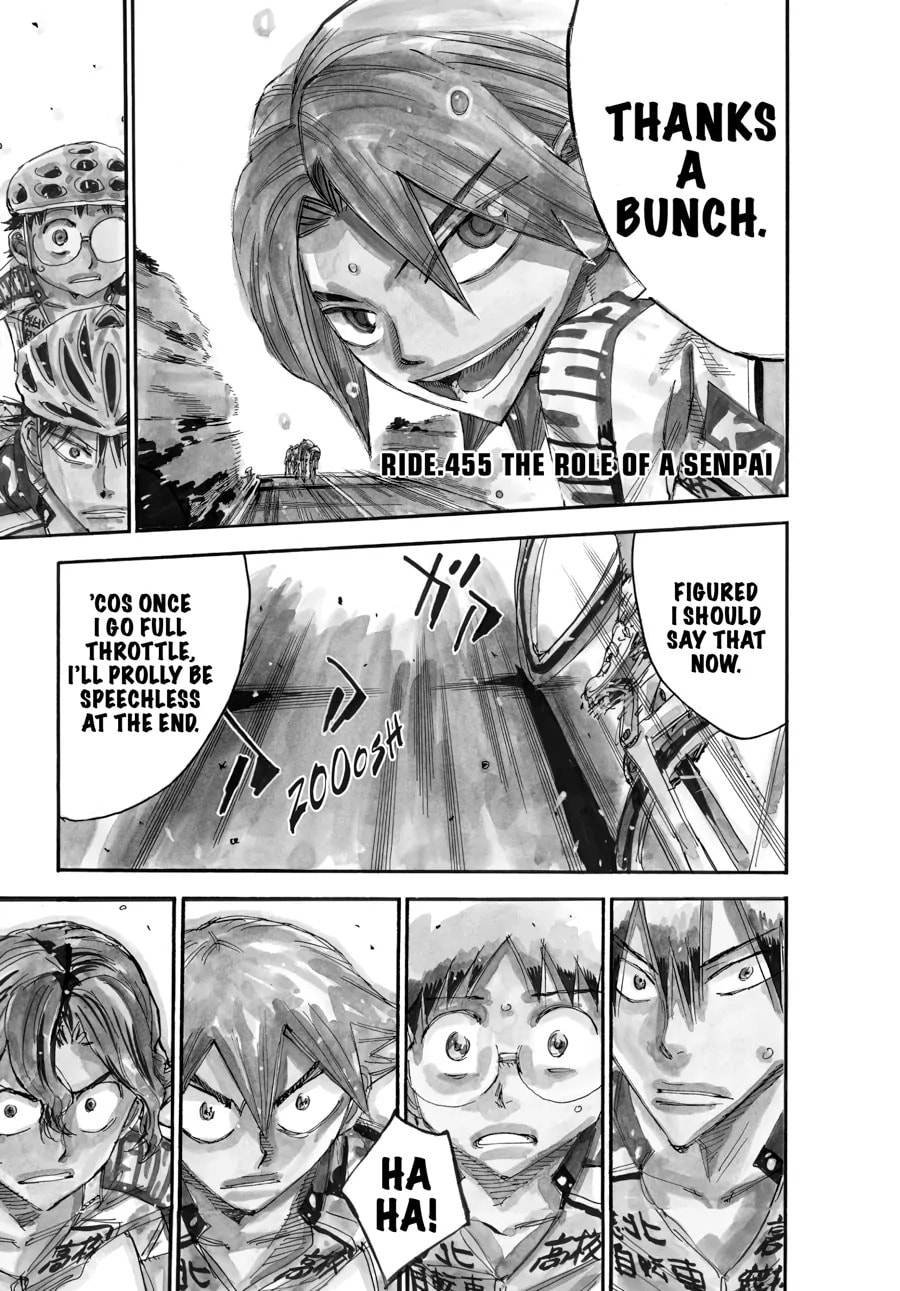 Yowamushi Pedal Chapter 455 page 1 - 