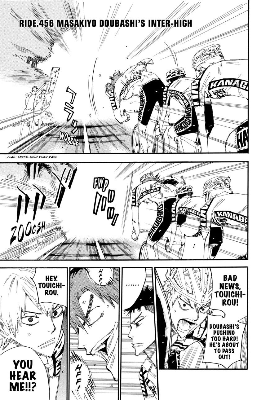 Yowamushi Pedal Chapter 456 page 1 - 