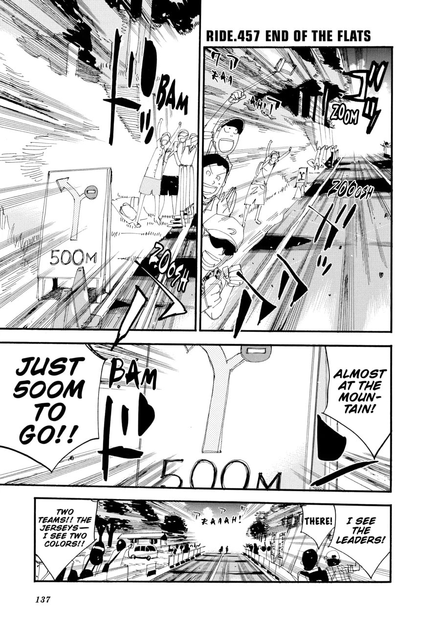 Yowamushi Pedal Chapter 457 page 1 - 