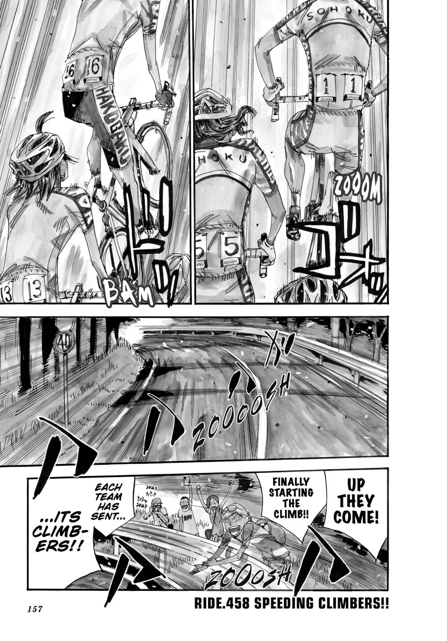 Yowamushi Pedal Chapter 458 page 1 - 