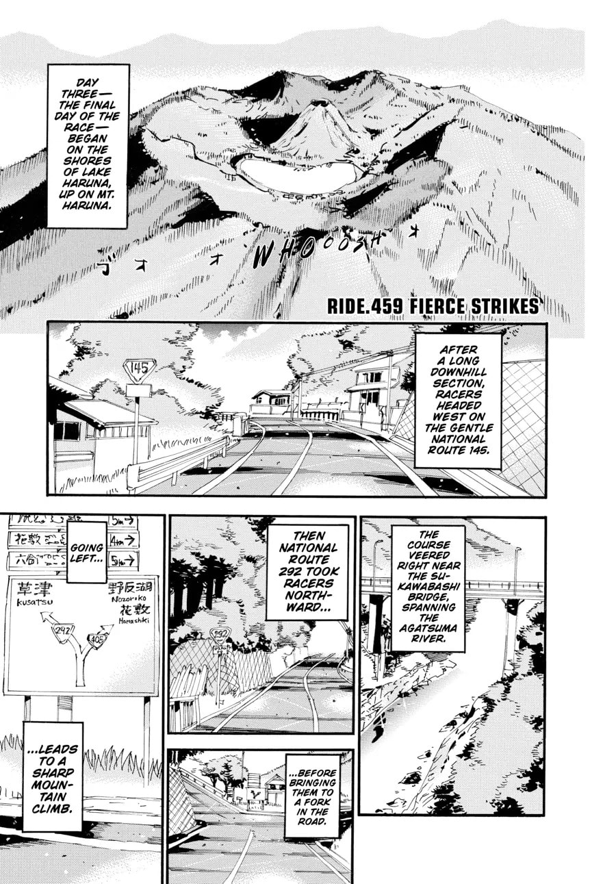 Yowamushi Pedal Chapter 459 page 1 - 