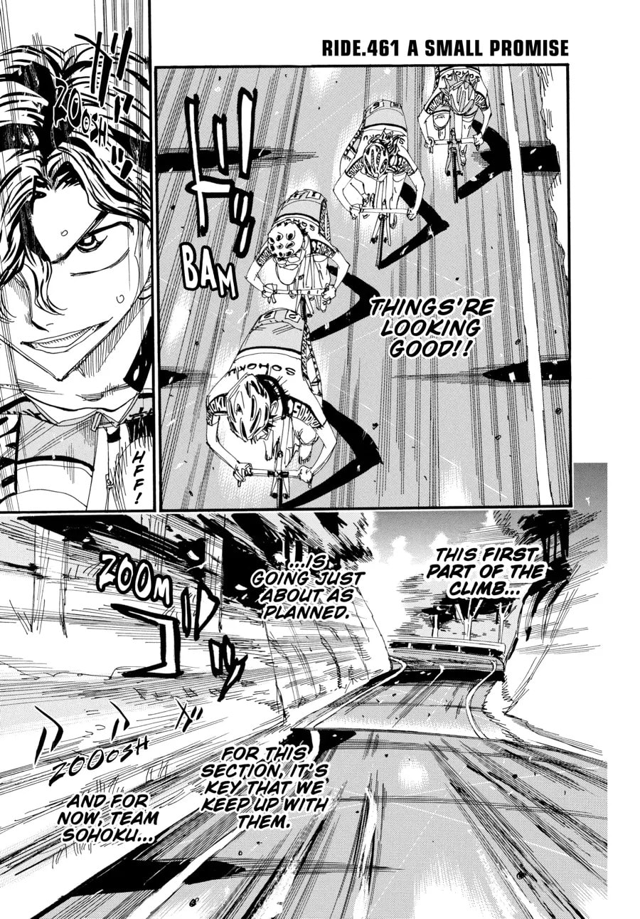 Yowamushi Pedal Chapter 461 page 1 - 