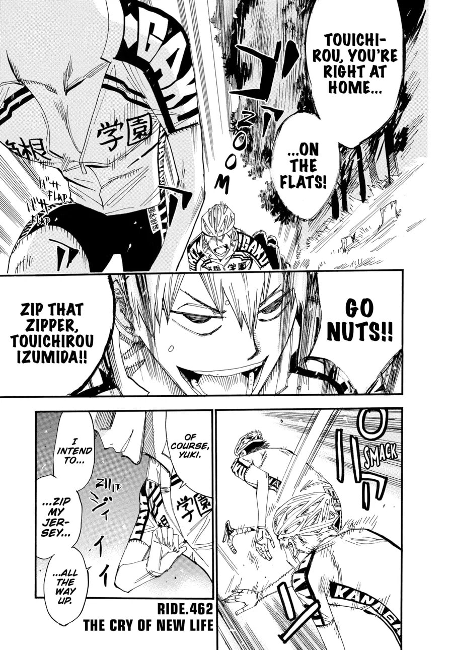 Yowamushi Pedal Chapter 462 page 1 - 