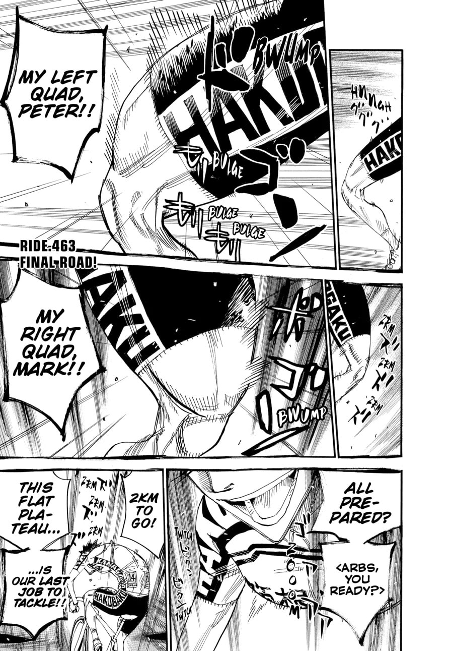 Yowamushi Pedal Chapter 463 page 1 - 