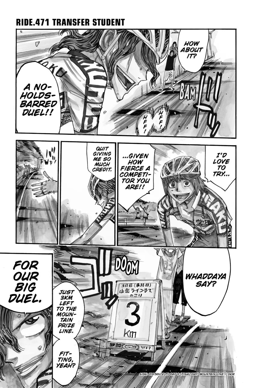 Yowamushi Pedal Chapter 471 page 1 - 