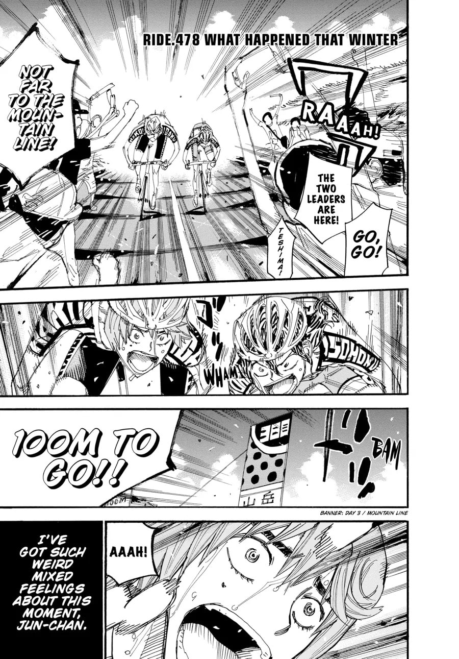 Yowamushi Pedal Chapter 478 page 1 - 