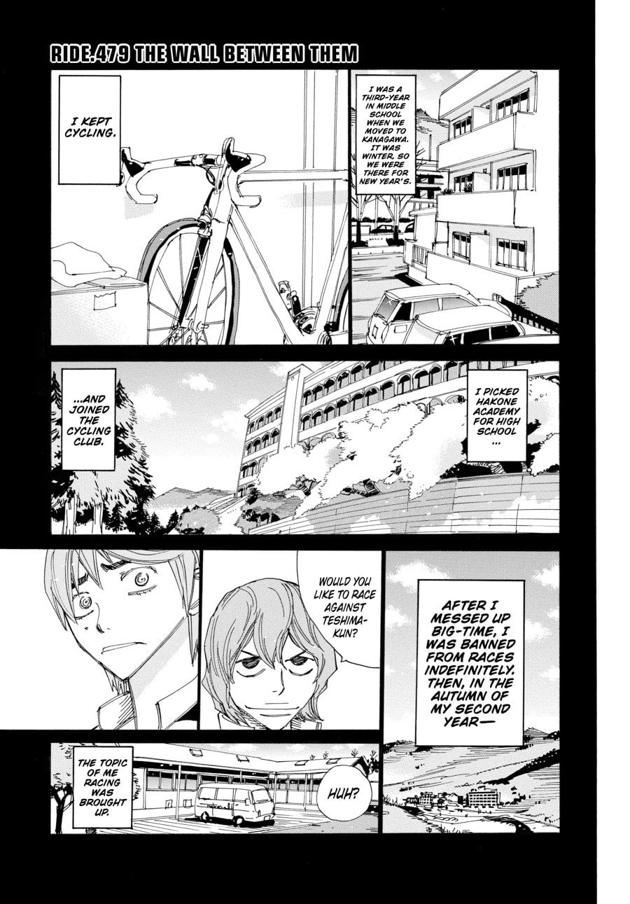 Yowamushi Pedal Chapter 479 page 1 - 