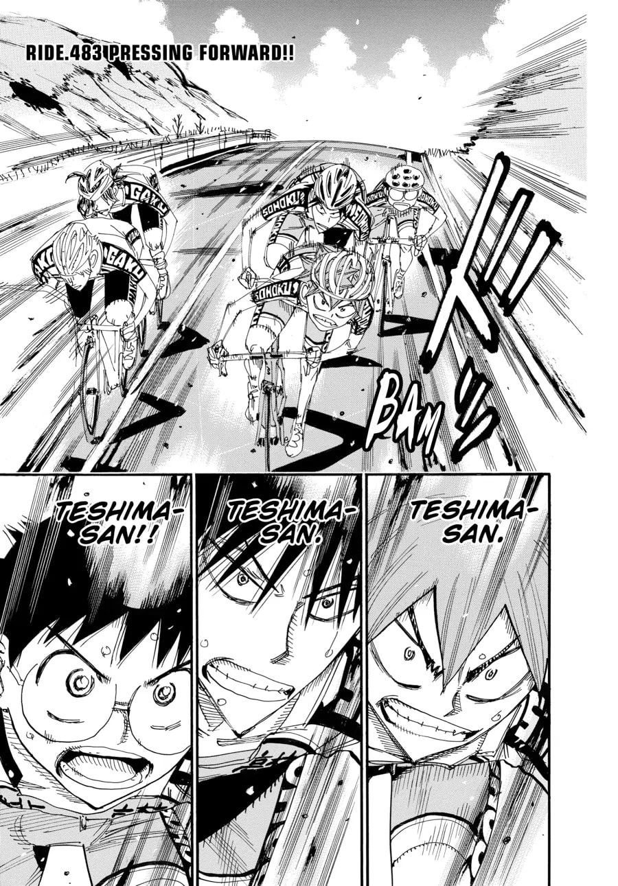 Yowamushi Pedal Chapter 483 page 1 - 