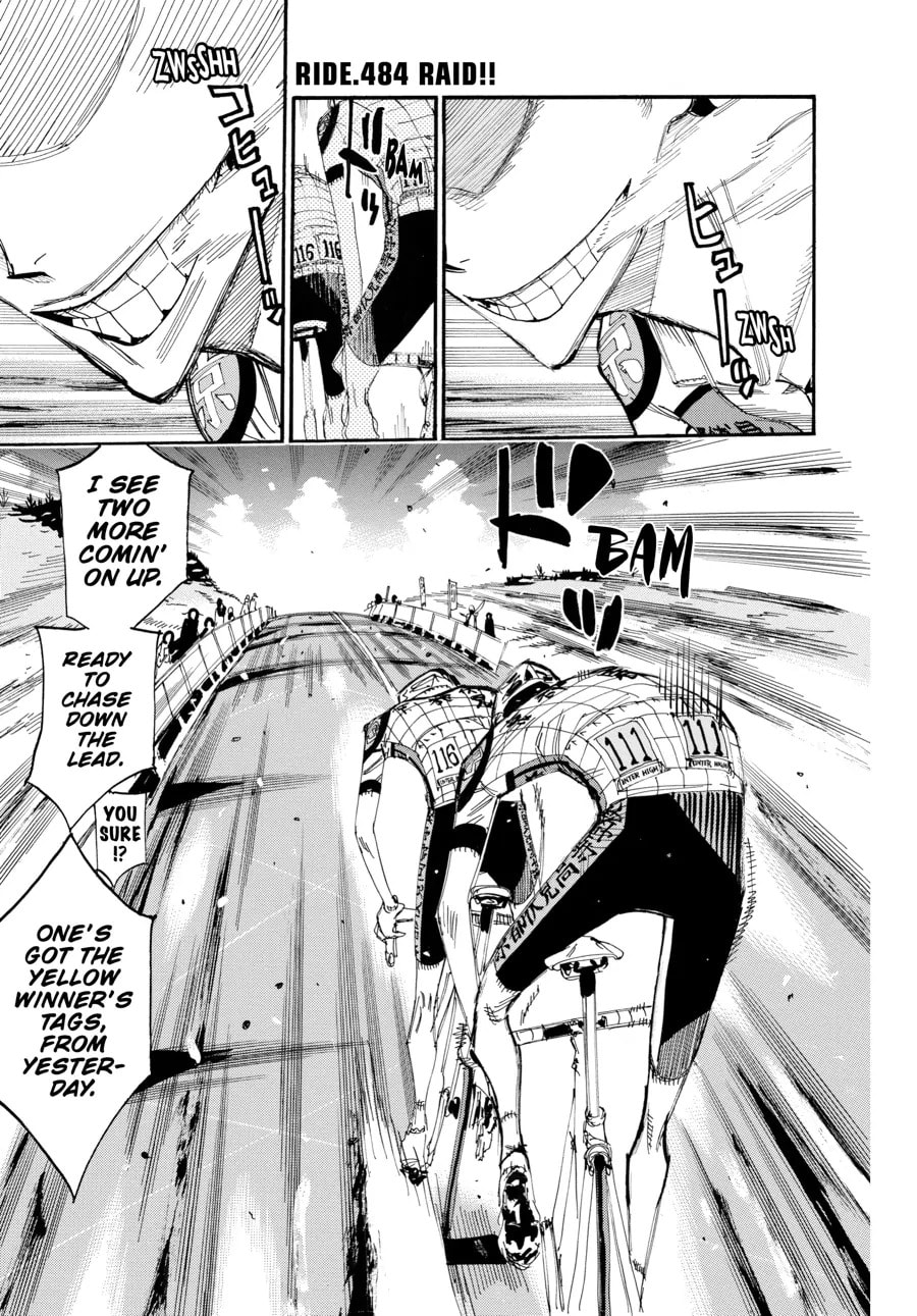 Yowamushi Pedal Chapter 484 page 1 - 