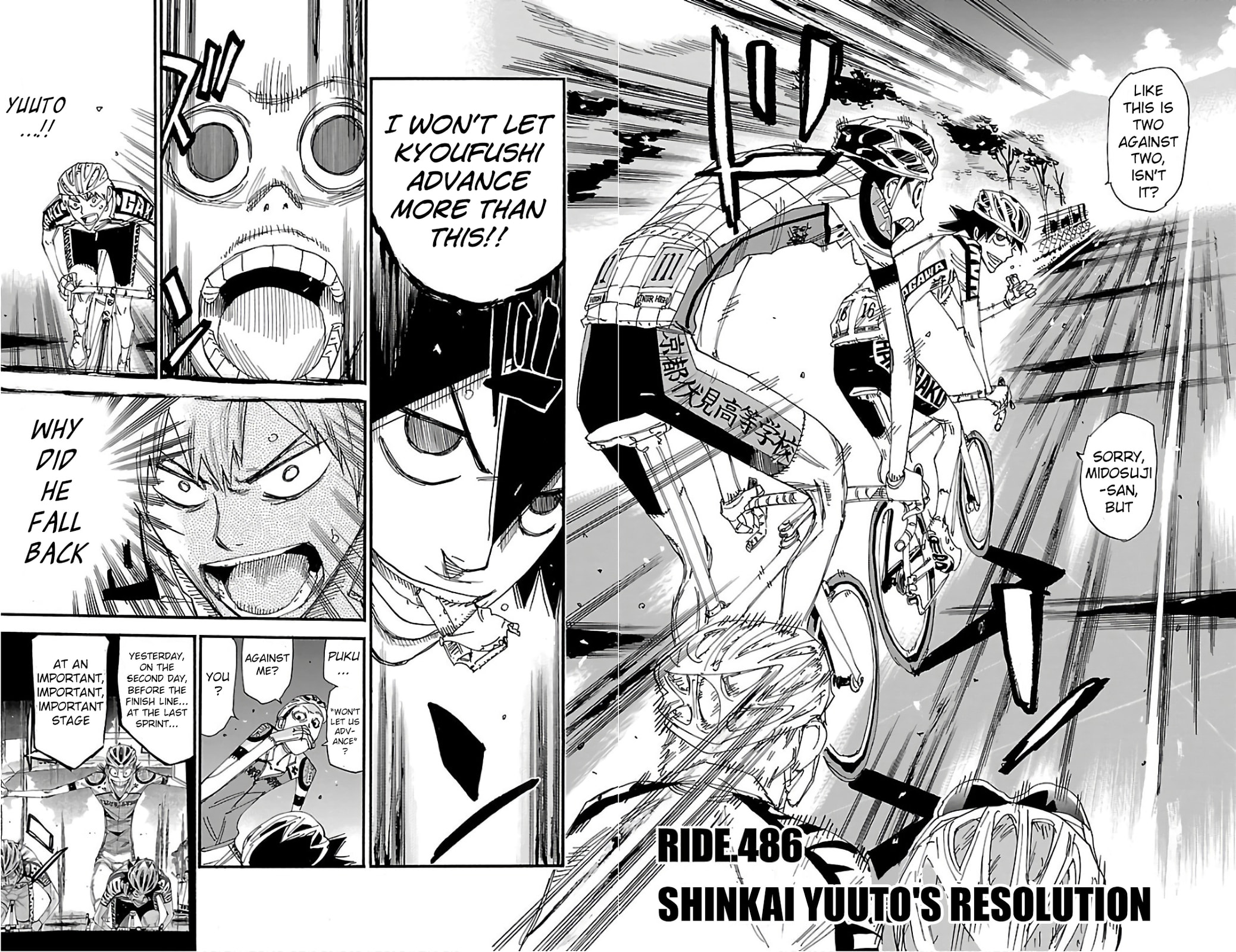 Yowamushi Pedal Chapter 486 page 2 - 
