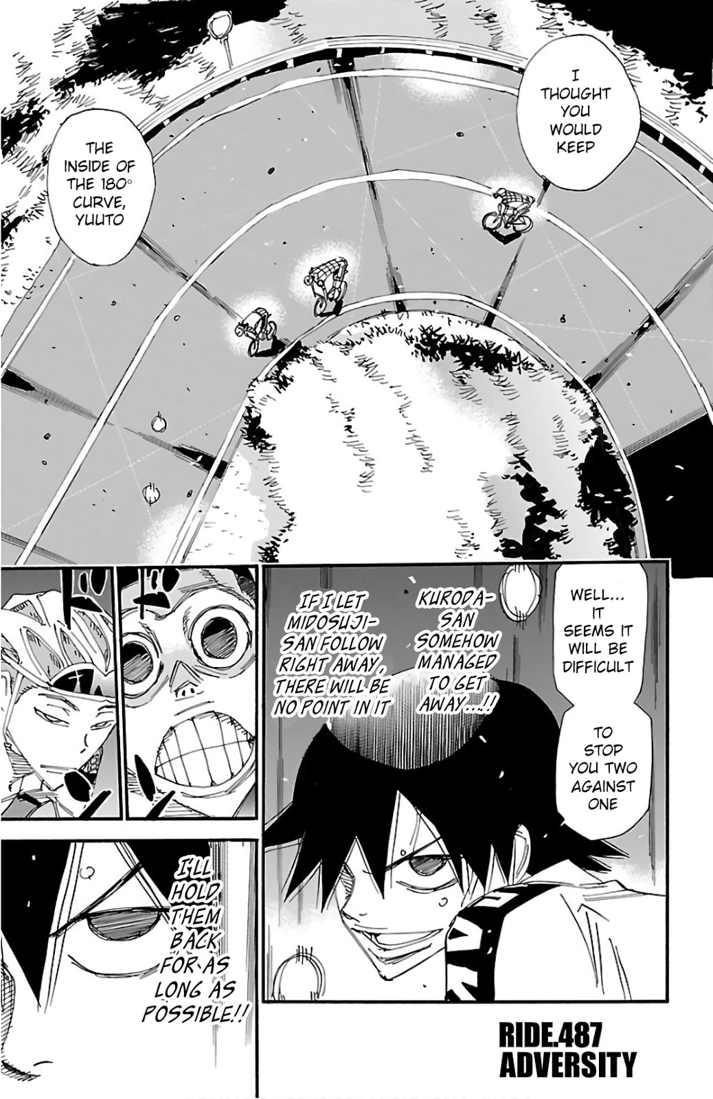 Yowamushi Pedal Chapter 487 page 1 - 