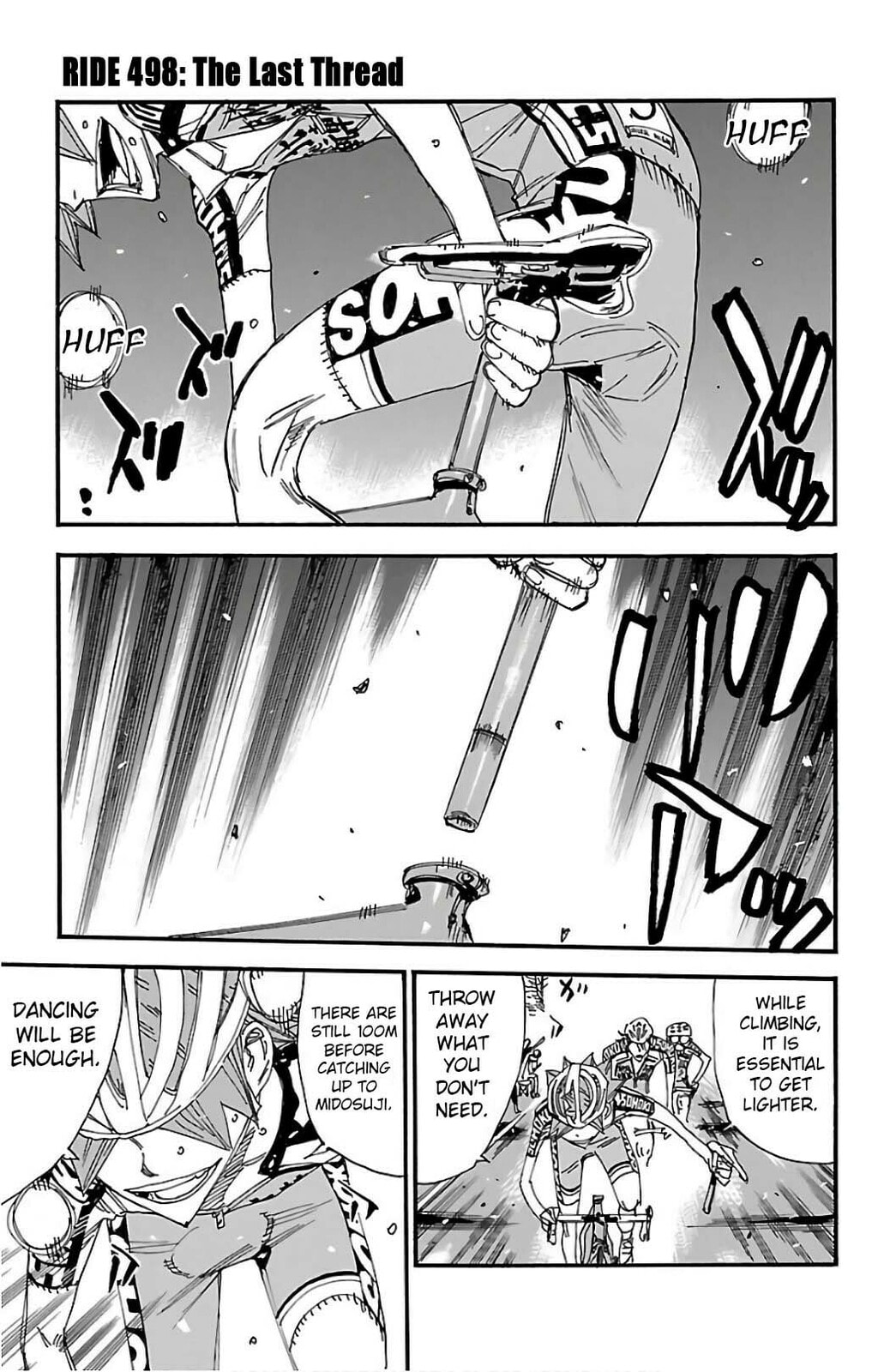 Yowamushi Pedal Chapter 498 page 1 - 