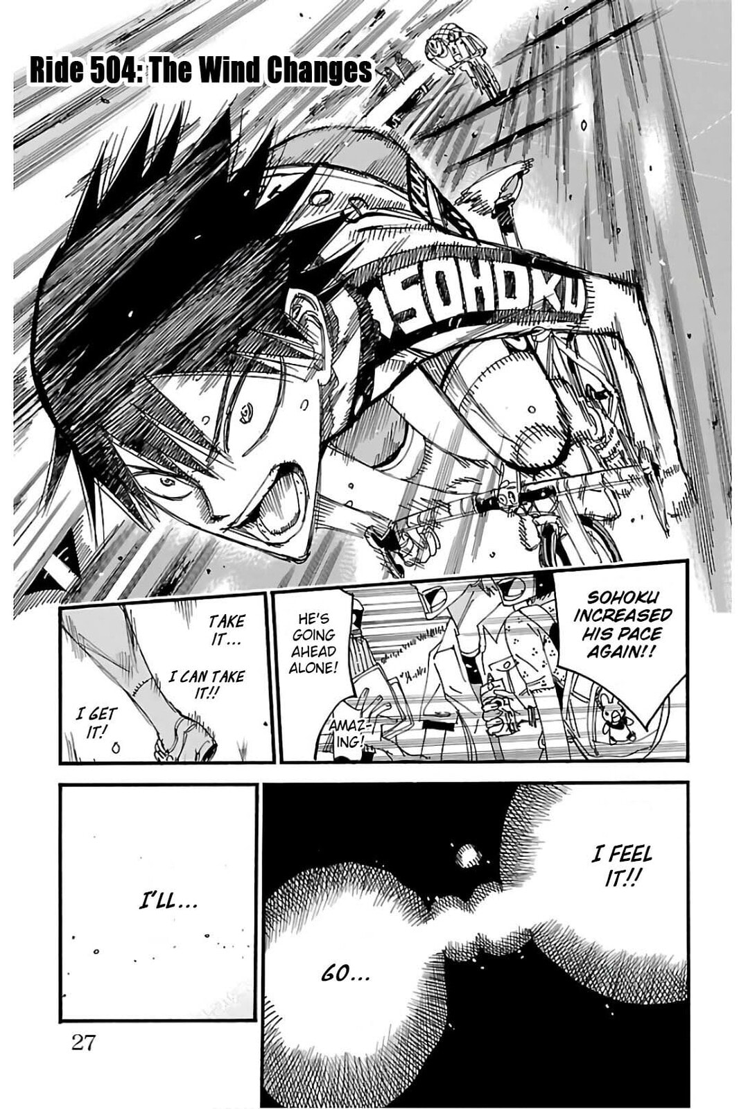 Yowamushi Pedal Chapter 504 page 1 - 