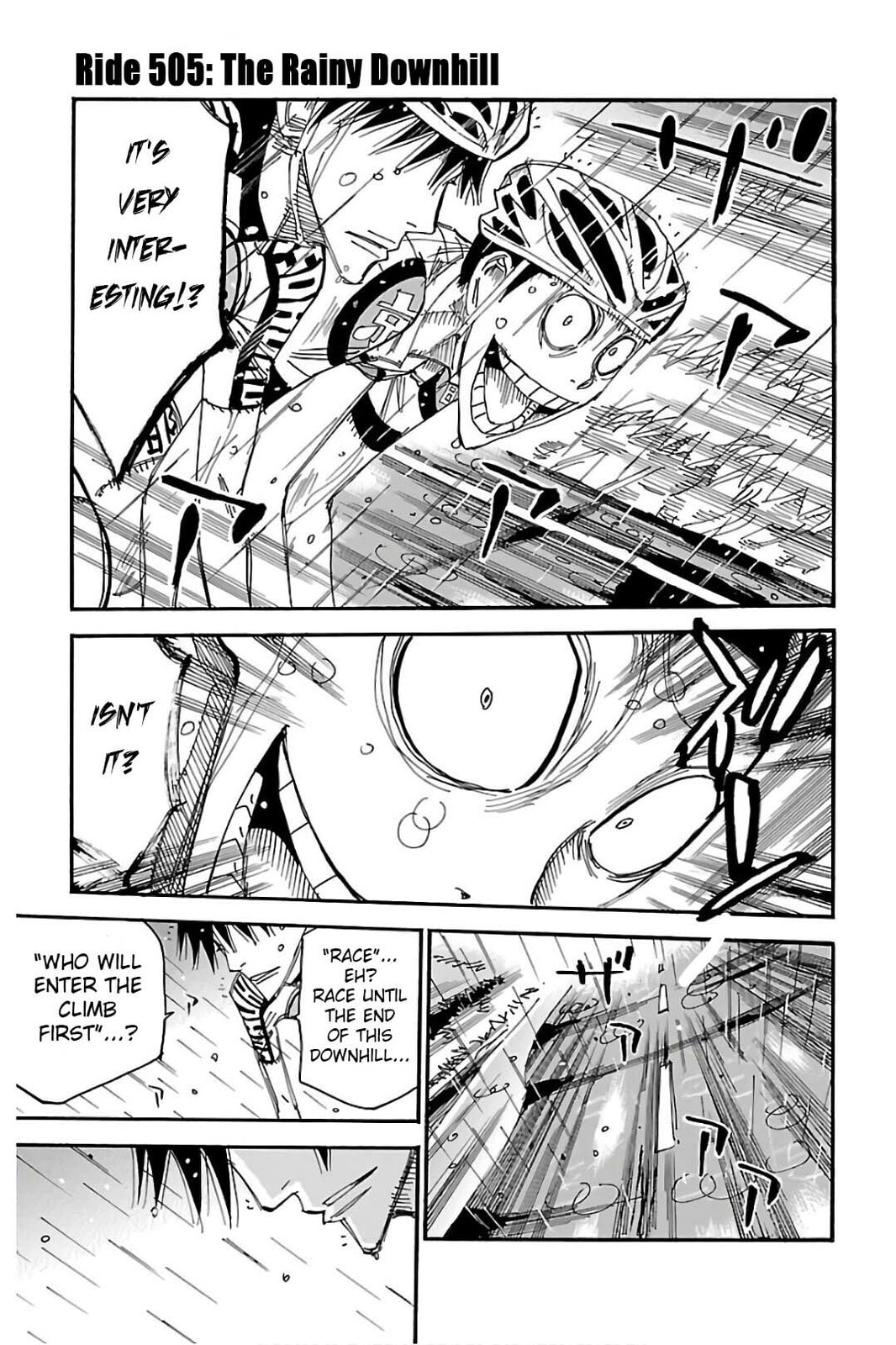 Yowamushi Pedal Chapter 505 page 1 - 