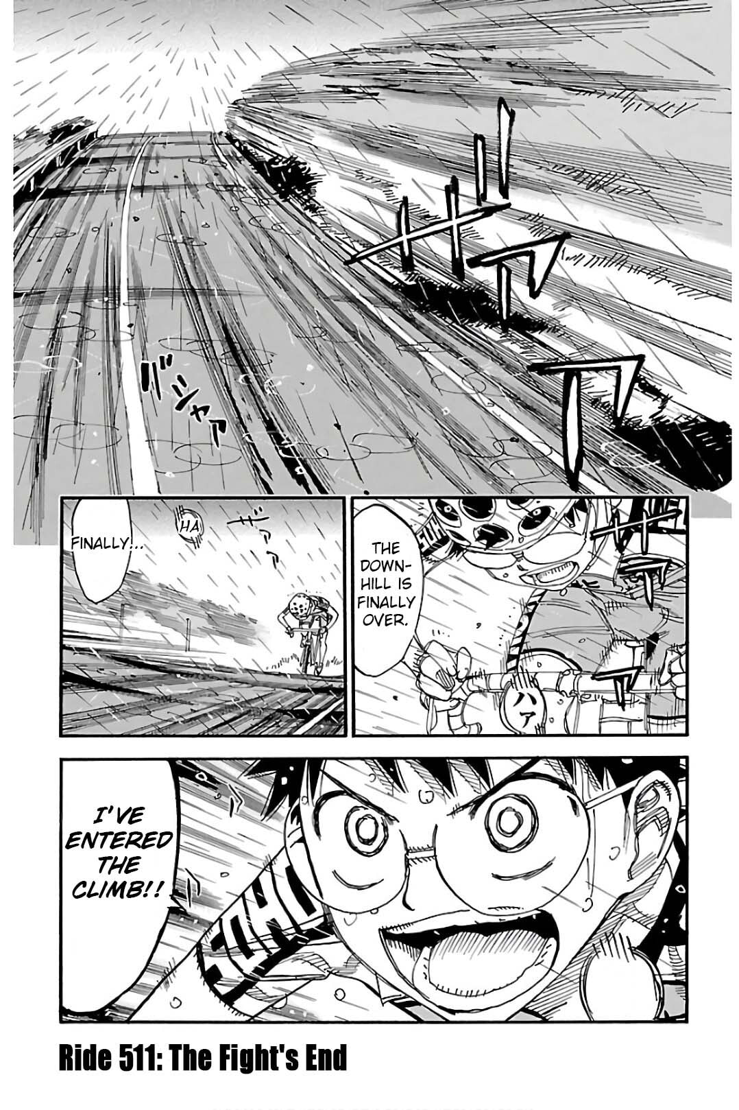 Yowamushi Pedal Chapter 511 page 1 - 