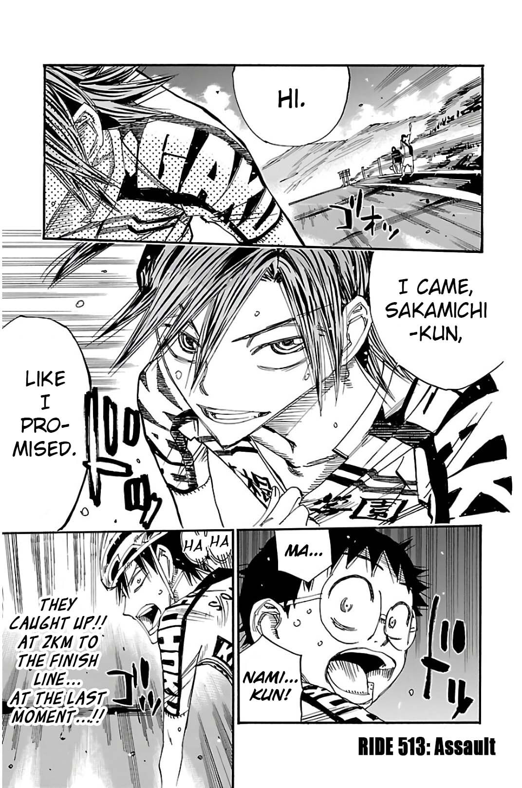 Yowamushi Pedal Chapter 513 page 1 - 
