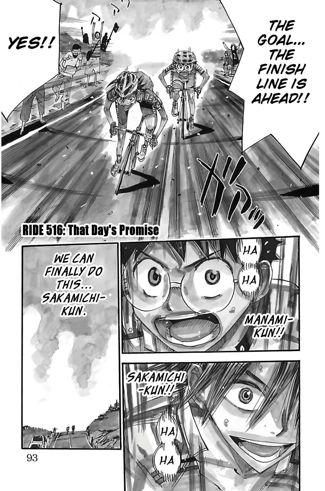 Yowamushi Pedal Chapter 516 page 1 - 