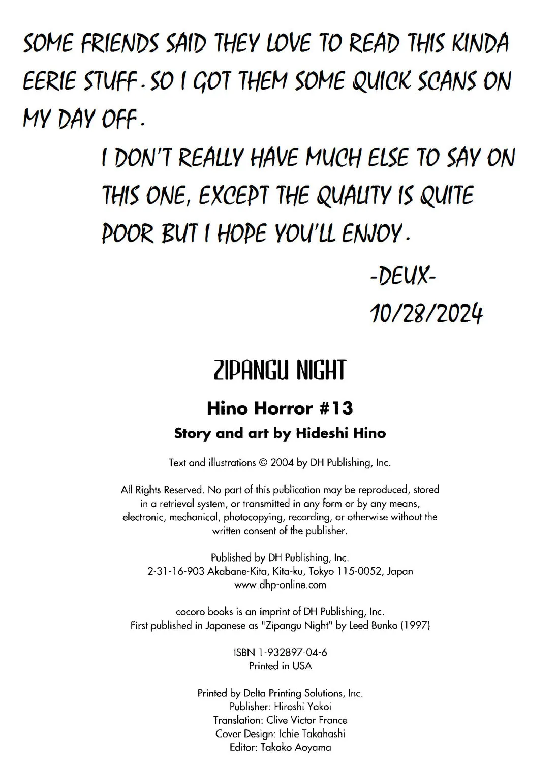 Zipangu Night Chapter 1 page 7 - 