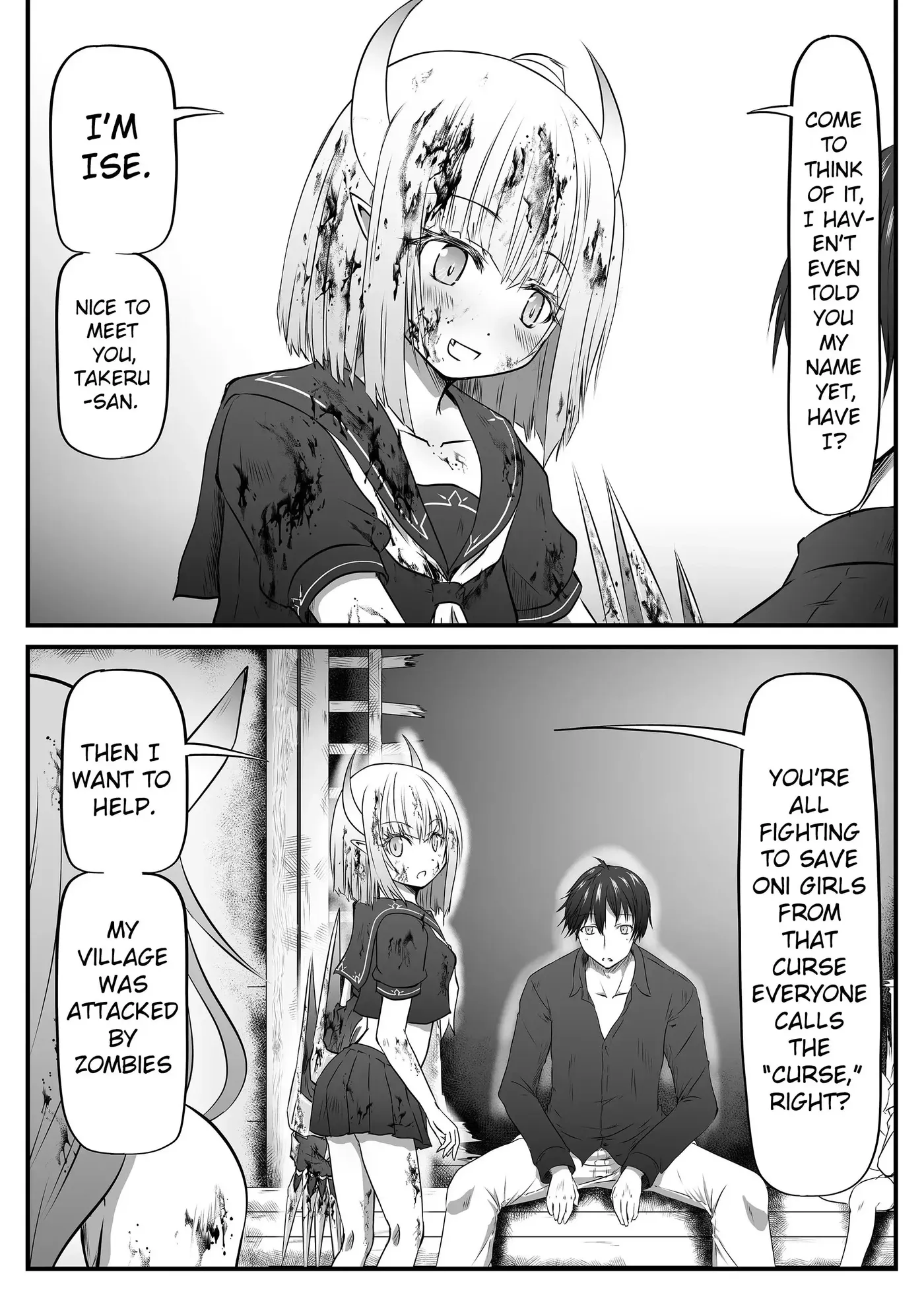 ZOMBIE vs Onimusume Chapter 4 page 10 - 